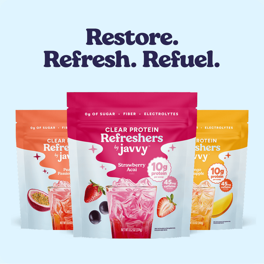 Clear Protein Refreshers - three flavours