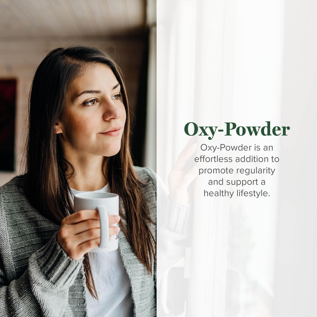 Oxy-Powder supports regularity as part of a healthy routine