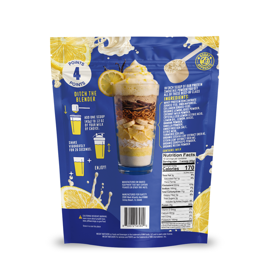 Whipped Lemonade Protein Smoothie